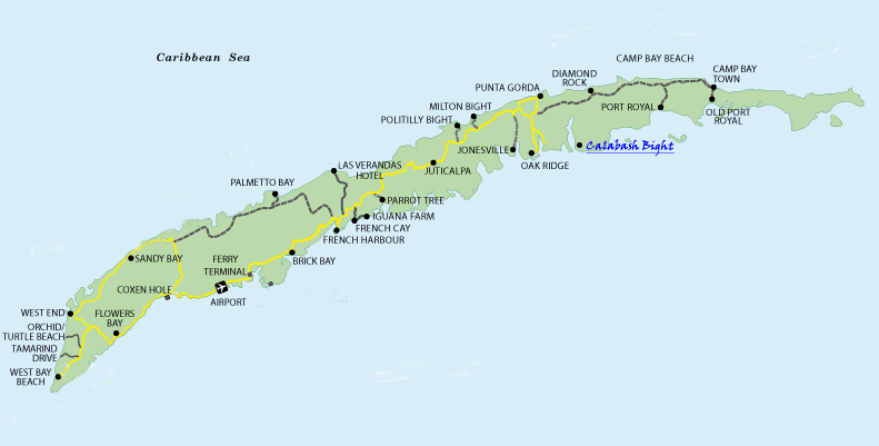 Roatan Map